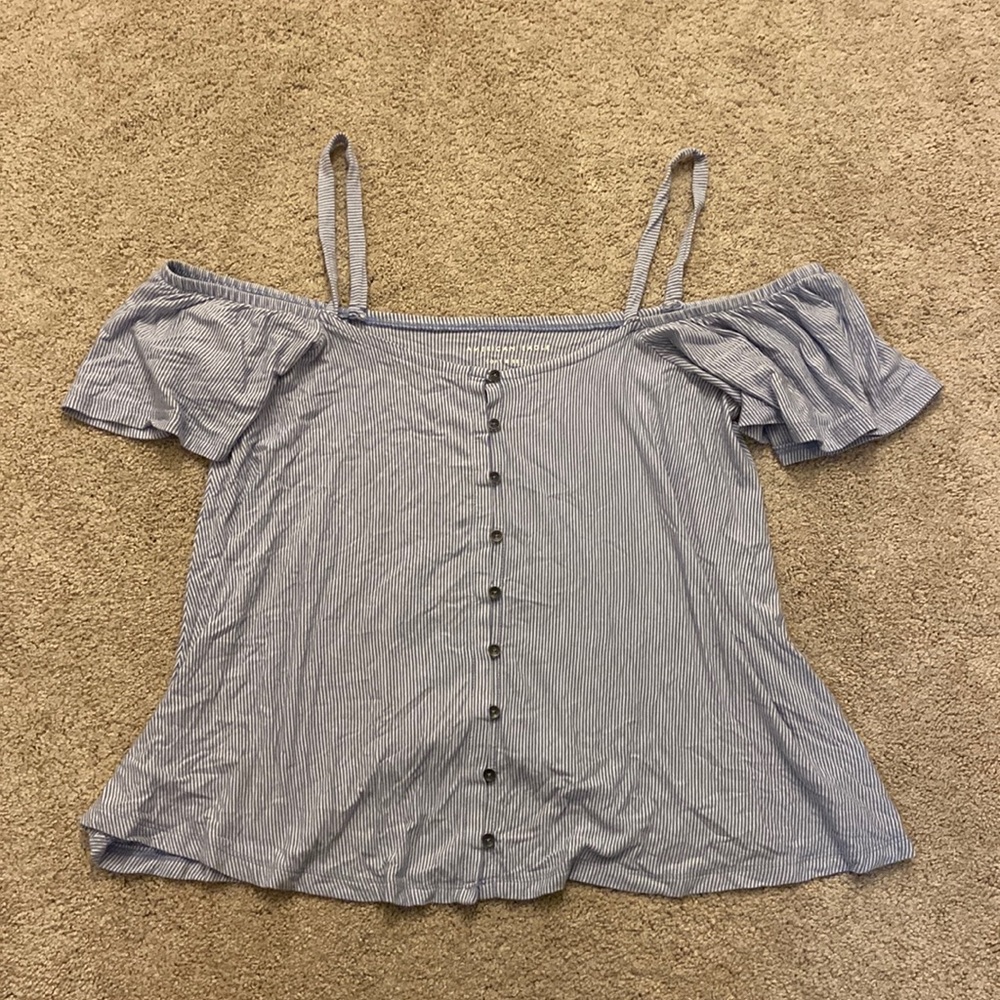 American Eagle Off the Shoulder Soft & Sexy Tee
